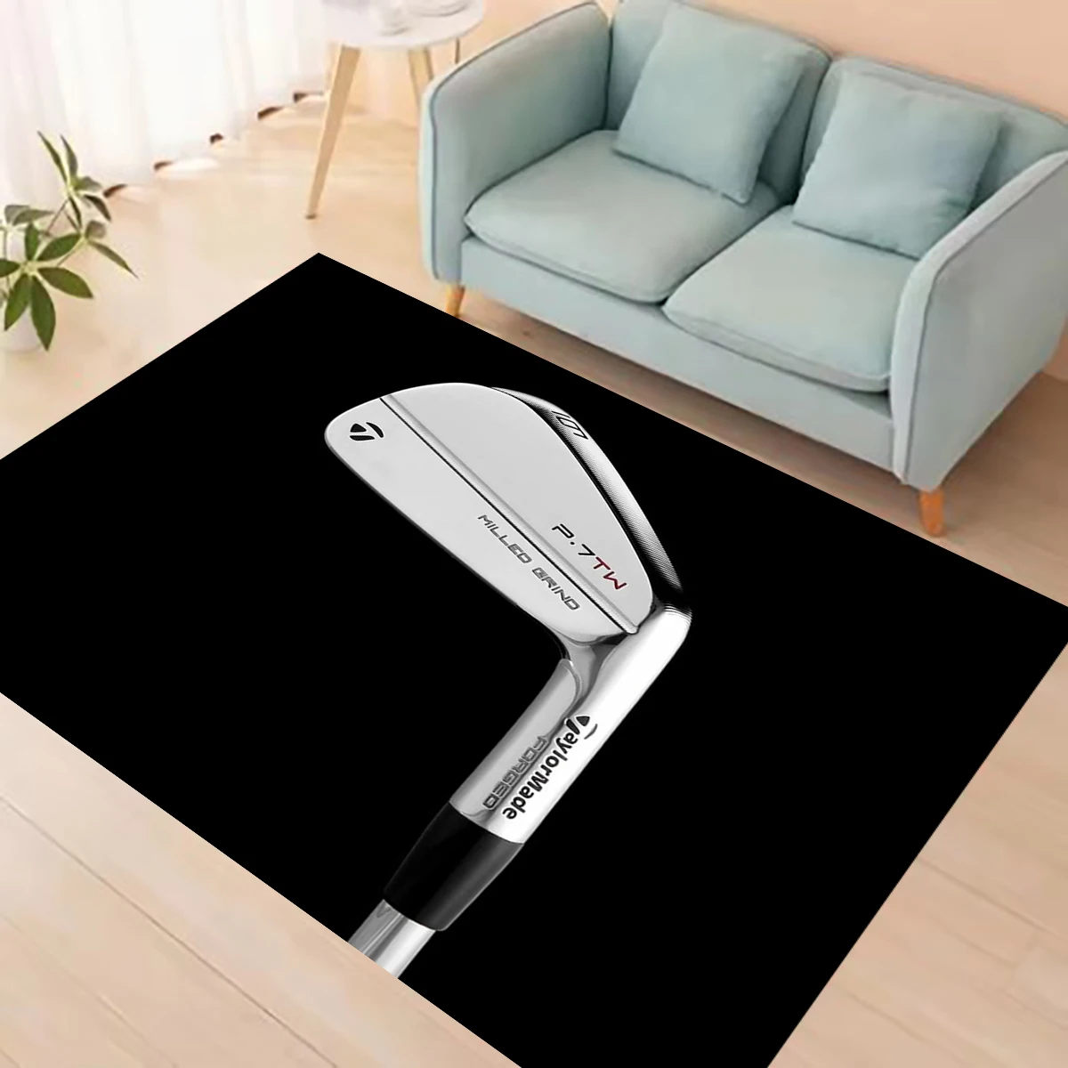 World  Famous Golf Clubs Ball Carpet Printed Nonslip Multi Function carpet Living Room Floor Rugs Entrance kitchen Hallway Decor