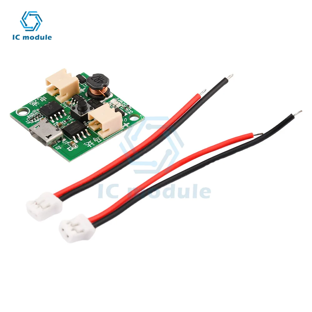 USB Small Fan Circuit Board 3.7V Battery Charger Module Micro USB Fan Governor Wind Speed Controller
