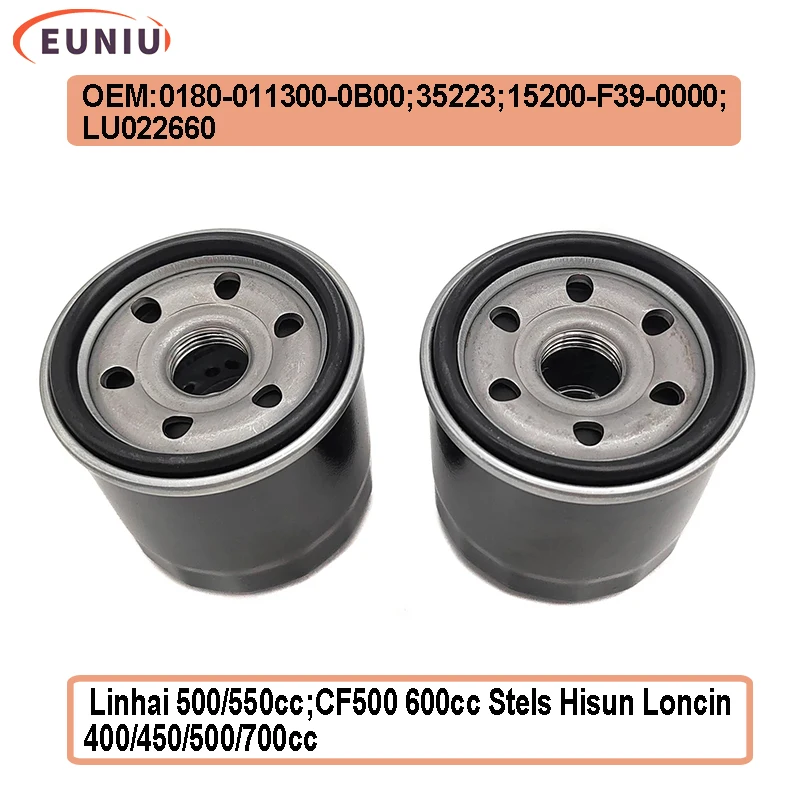 2PC Filtr oleju do Linhai 500 550 ATV UTV LH500 500 PROMAX E4 T-BOSS 550 E4 M550 E2 M550L 500 T3b EFI M 550 500 E4 500 T3b 35223