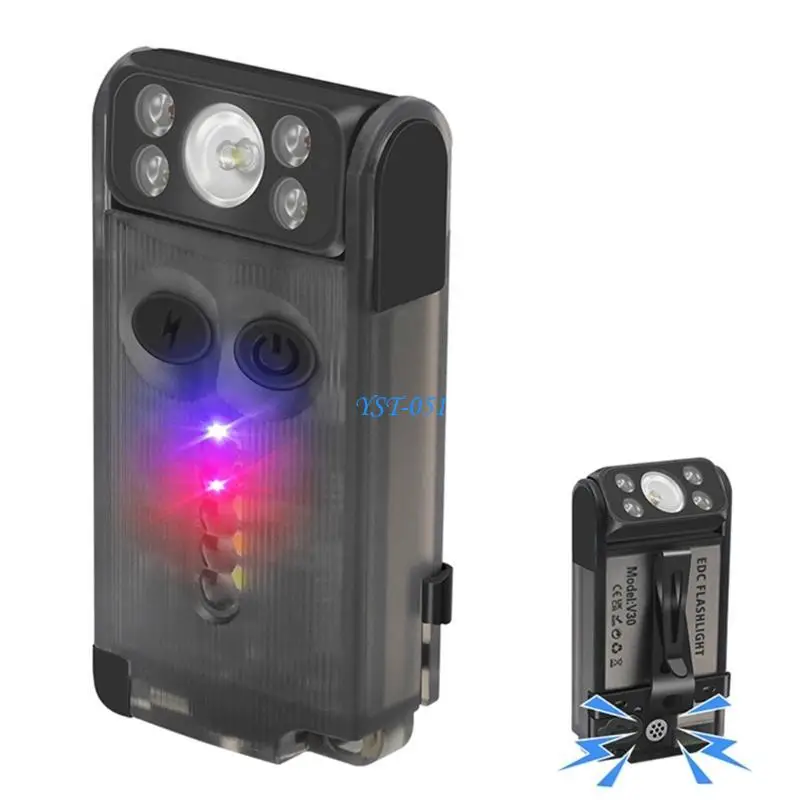 E15A Small Torches Rotating Torch Waterproof Flashlight Outdoor Camping Light Safety Flashlight Suitable for Camping Hiking