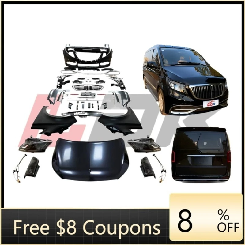 

High-Quality Bodykit: Upgrade 2006-2015 V-Class/Viano to Vito W447 Style | Bumpers, Hood, Fender, Headlight & Grille