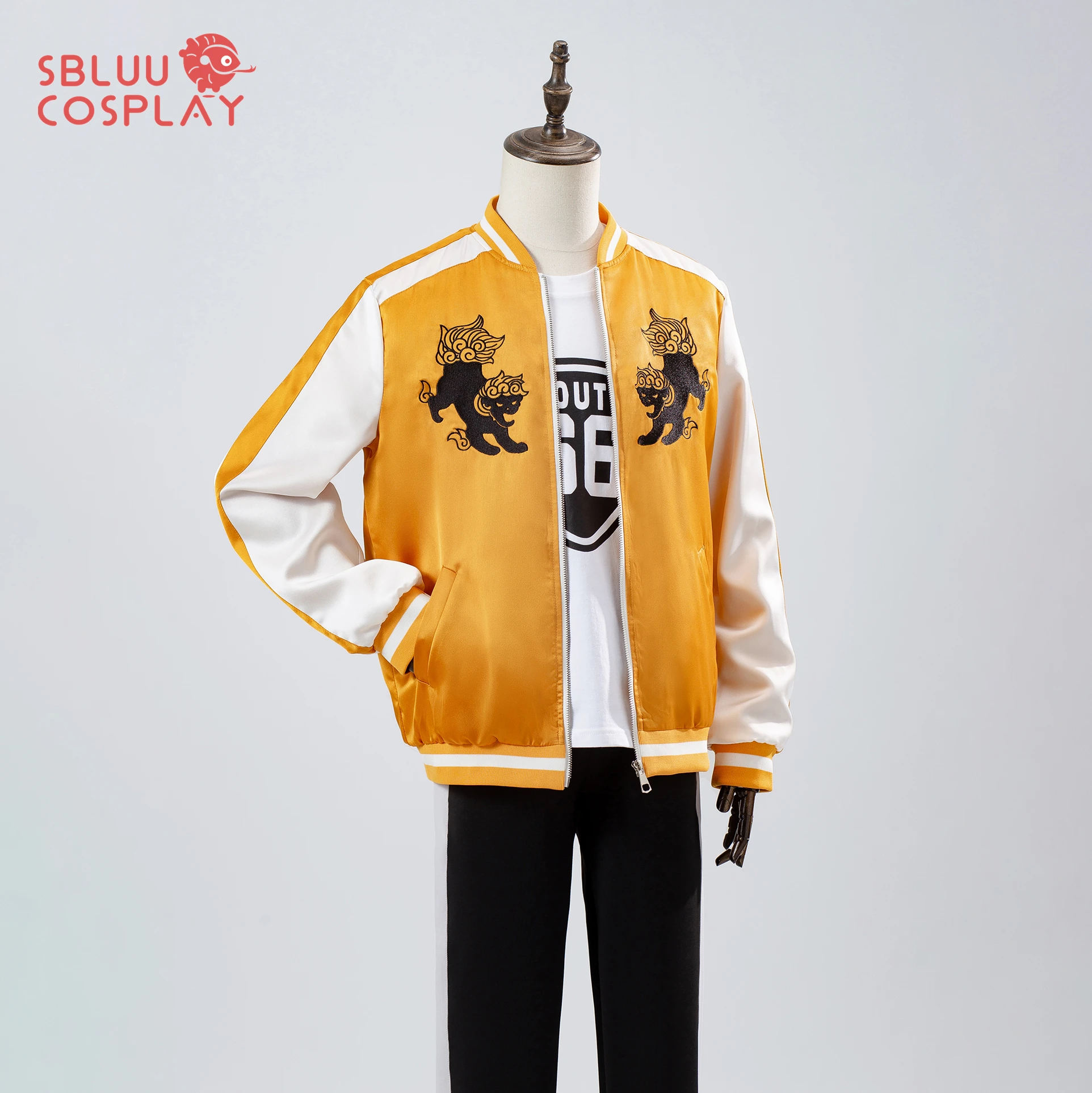 

SBluuCosplay Anime Jo Togame Tomiyama Choji Cosplay Costume Jersey Embroidery Jacket Daily Sportwear