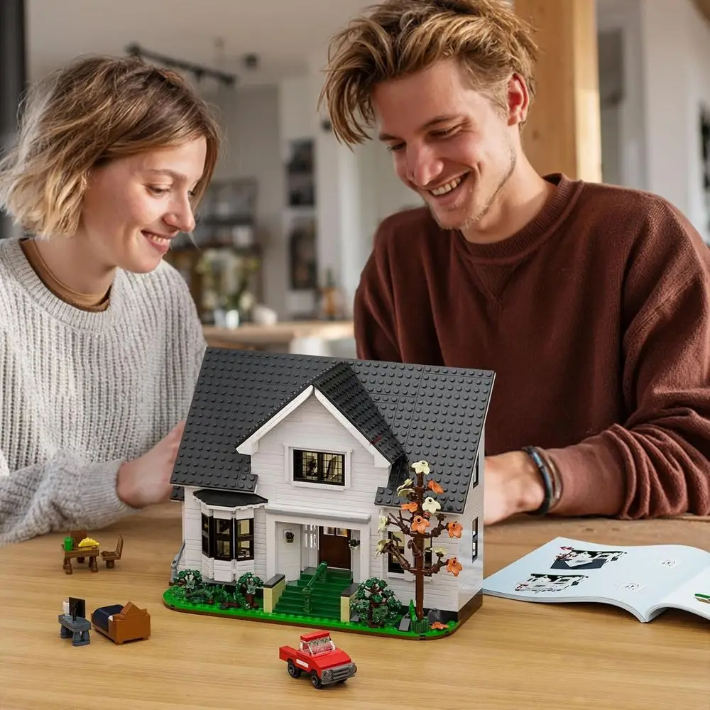 Blocchi da costruzione Bella House a tema romantico per adulti, compatibili con LEGO, 1224 pezzi, ideali per le vacanze e San Valentino