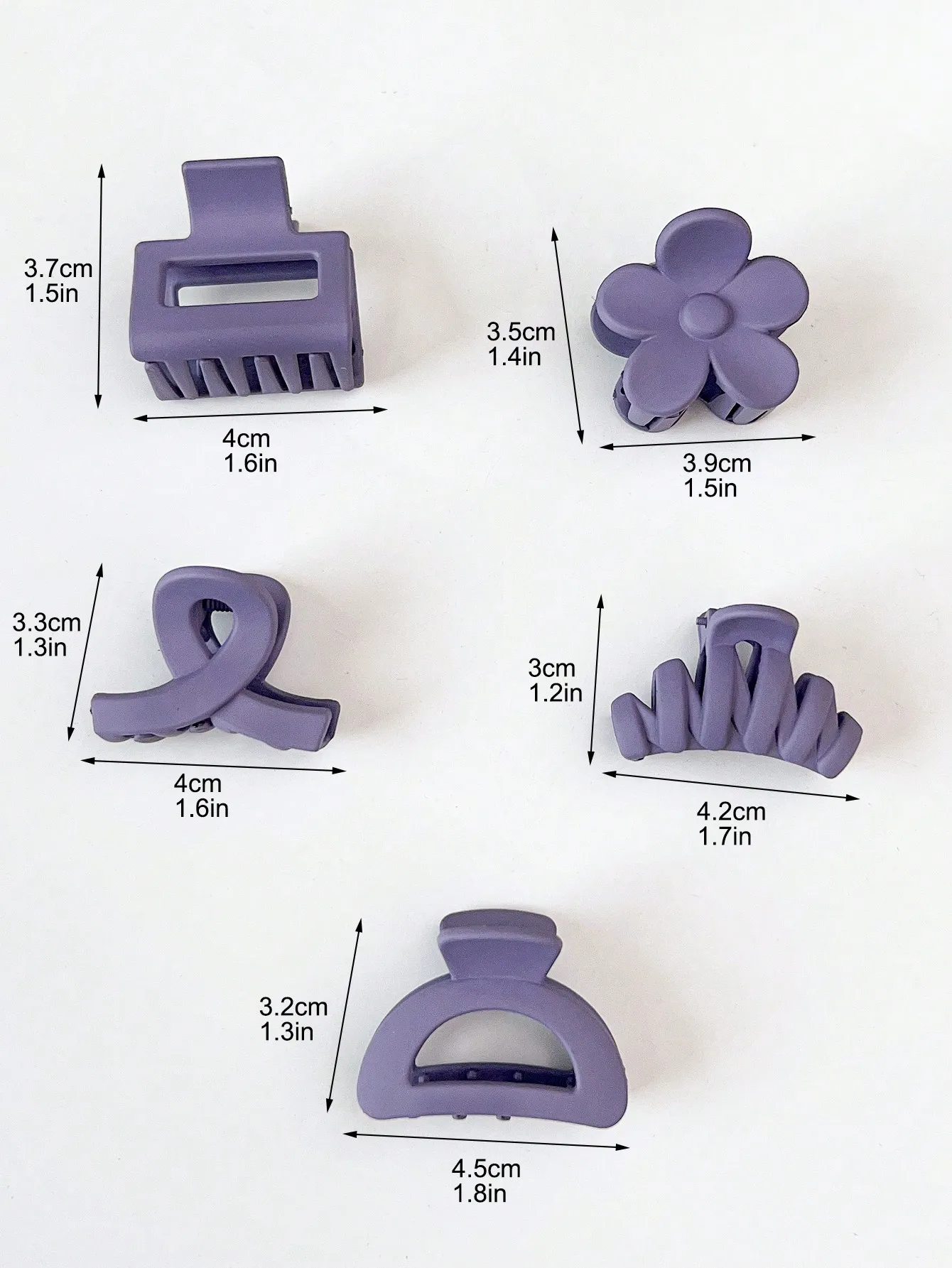 10 Stück mehrfarbige kleine Haarklammern, niedliche Blumen, rutschfeste Kieferklammern, 5 Stile, Bananenklammern, Haarschmuck für Frauen und Mädchen – Detail 9