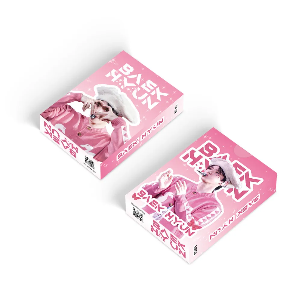 55 قطعة من بطاقات الصور المجسمة للحفلات الموسيقية BAEKHYUN - بضائع ألبوم K-pop اللامعة بالليزر، يجب اقتناؤها (متجر Anime Worlds)