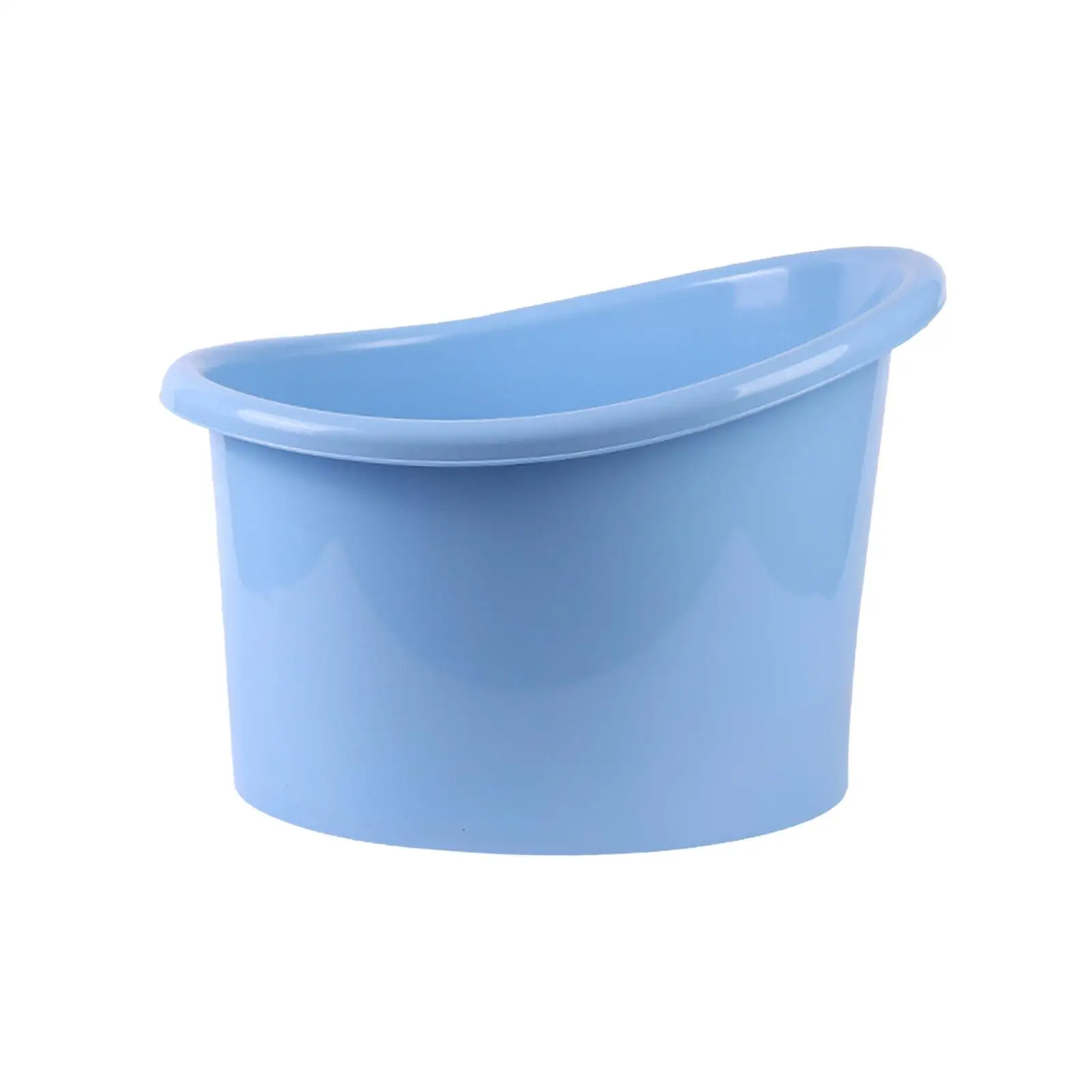 Infant Bath Bucket with Backrest Support Non Slip Tub Thickened PP Baby Bathtub for Home Shower Use