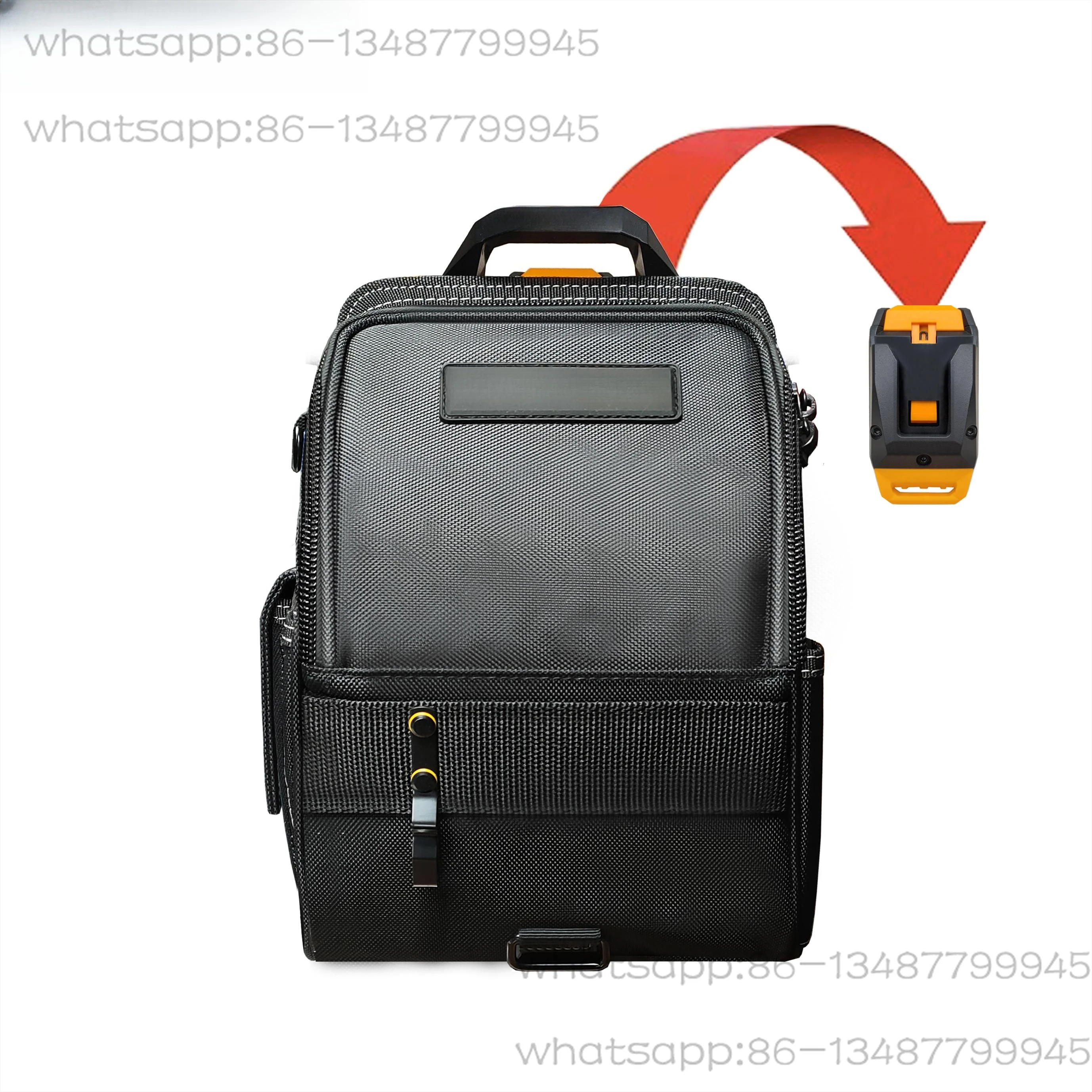 

Heavy Tool Kit Zipper Multifunctional Quick Hanging and Removing Lock Electrician Wear-resistant Fanny Bag Shoulder Bag