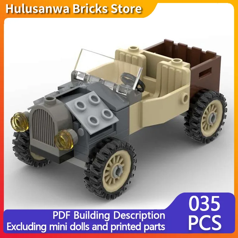 

Модель T, винтажная модель автомобиля, MOC, строительные кирпичи, военное оборудование, модульные технологии, подарки, праздник, сборка, детские игрушки, костюм