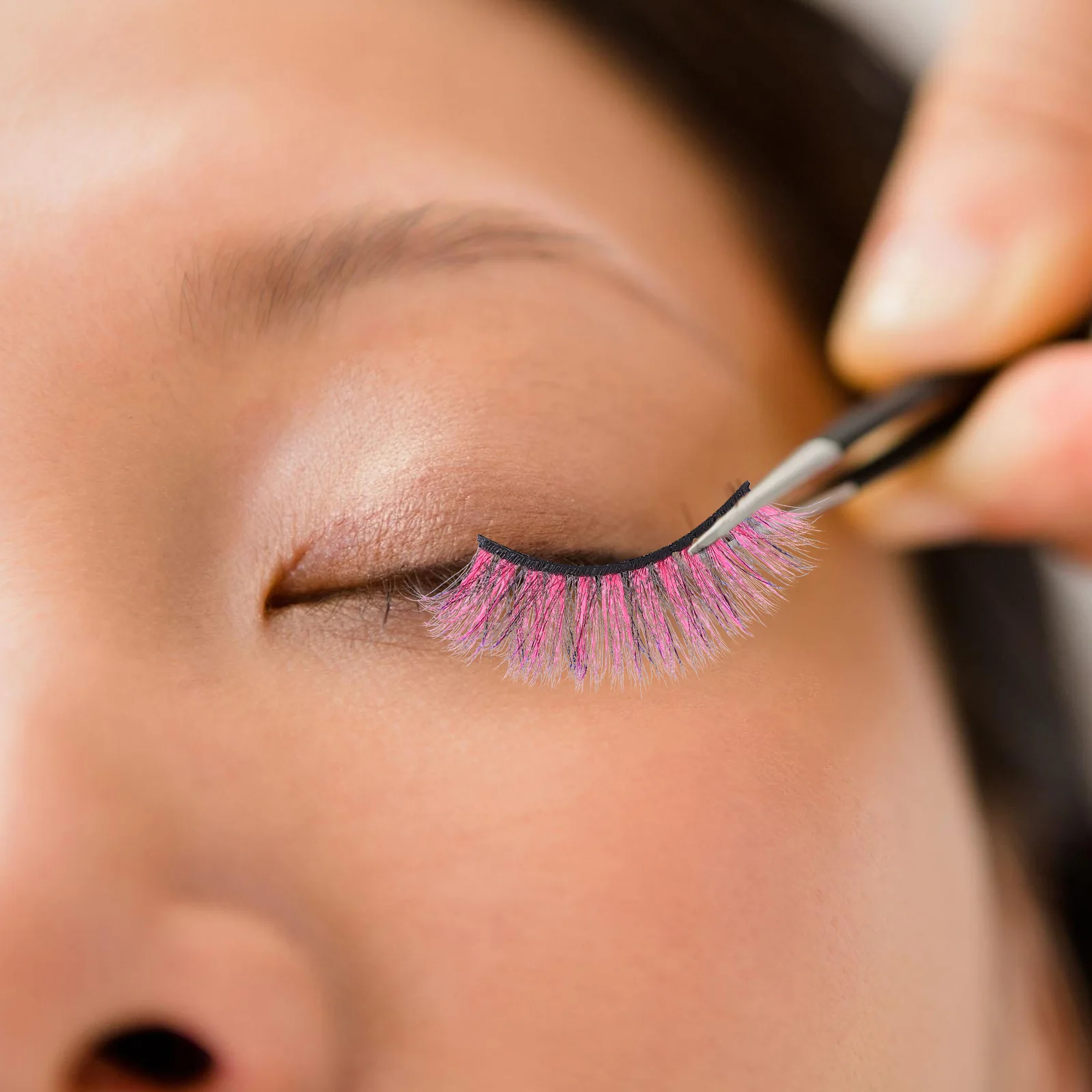 10Pcs Colorful Eyelashes Long Thick False Lashes Natural Look Lightweight for Party Wedding Photography Daily Wear Makeup Lashes