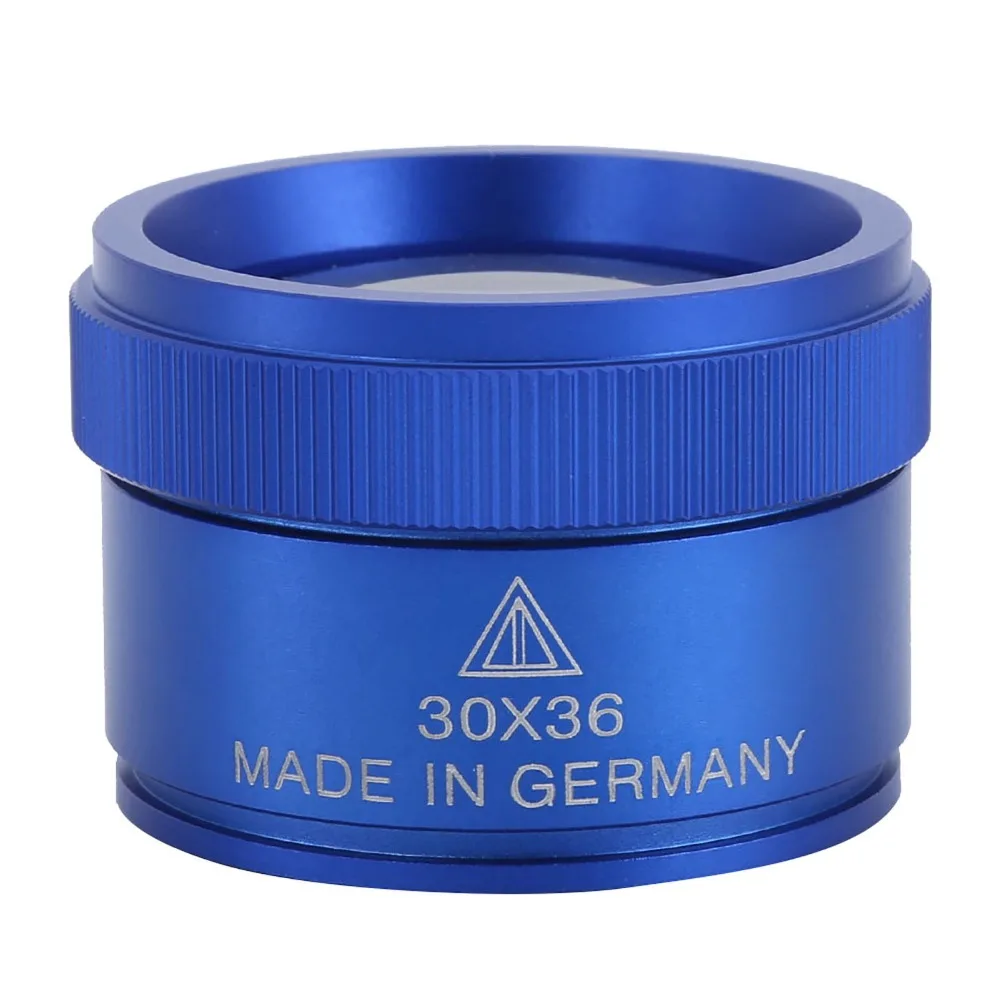 

Профессиональная лупа размера 42 мм 29 мм, синий цвет, 30X, ручная лупа, лупа, антиквариат, идентификация