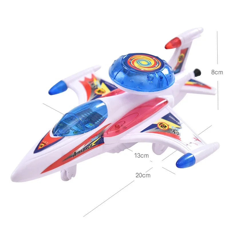 Kids Pull Wire Luminous Airplane Children Transportation Toy Airplane Model LED Flash Simulation Miniature Plane Kids Toy Gifts image 2