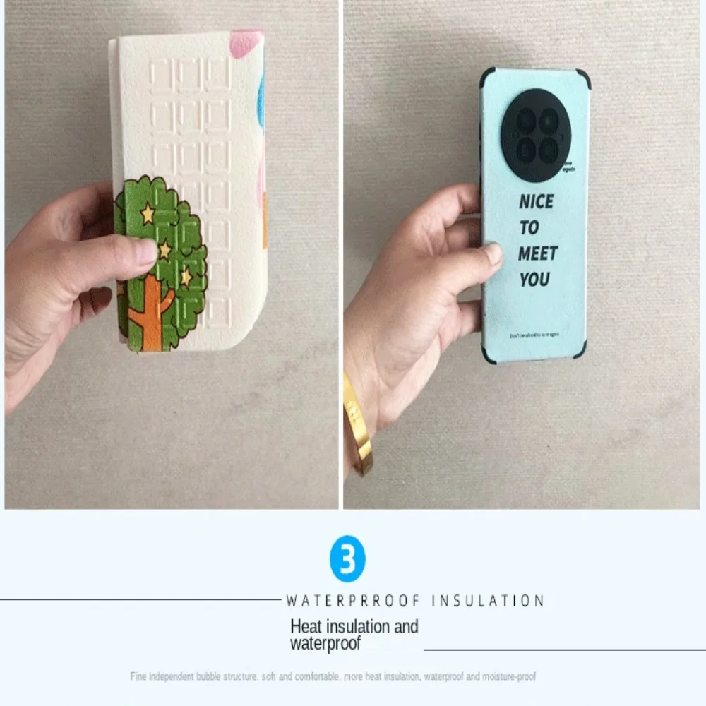 

2Pcs New Thickening Camping Mat Small Waterproof Portable Cushion XPE Folding Moisture-Proof Pad Mountaineering