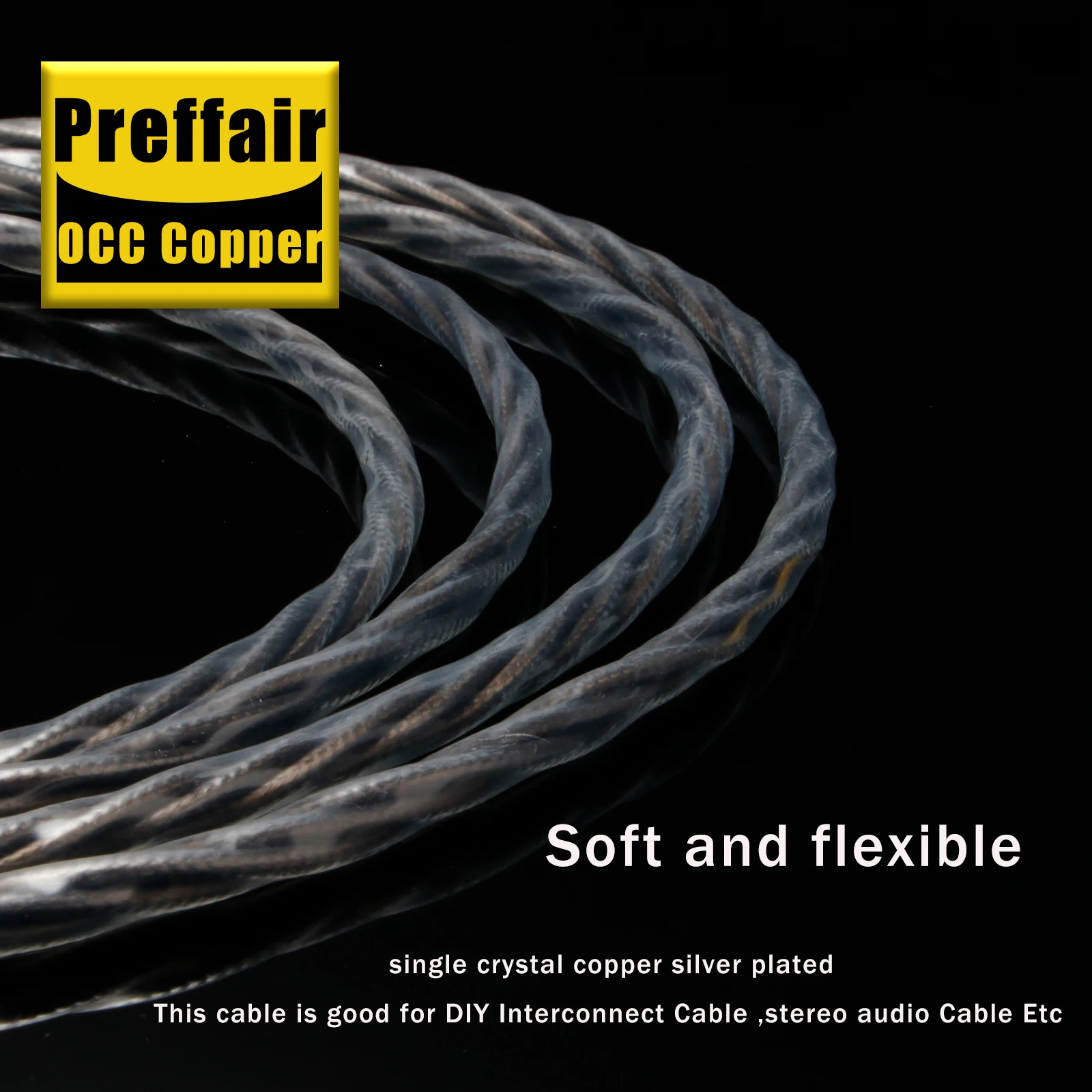 Paar RCA-Kabel 7n OCC versilbertes XLR-Kabel Verbindungskabel mit Kohlefaser-Rhodium-Steckern – Detail 9