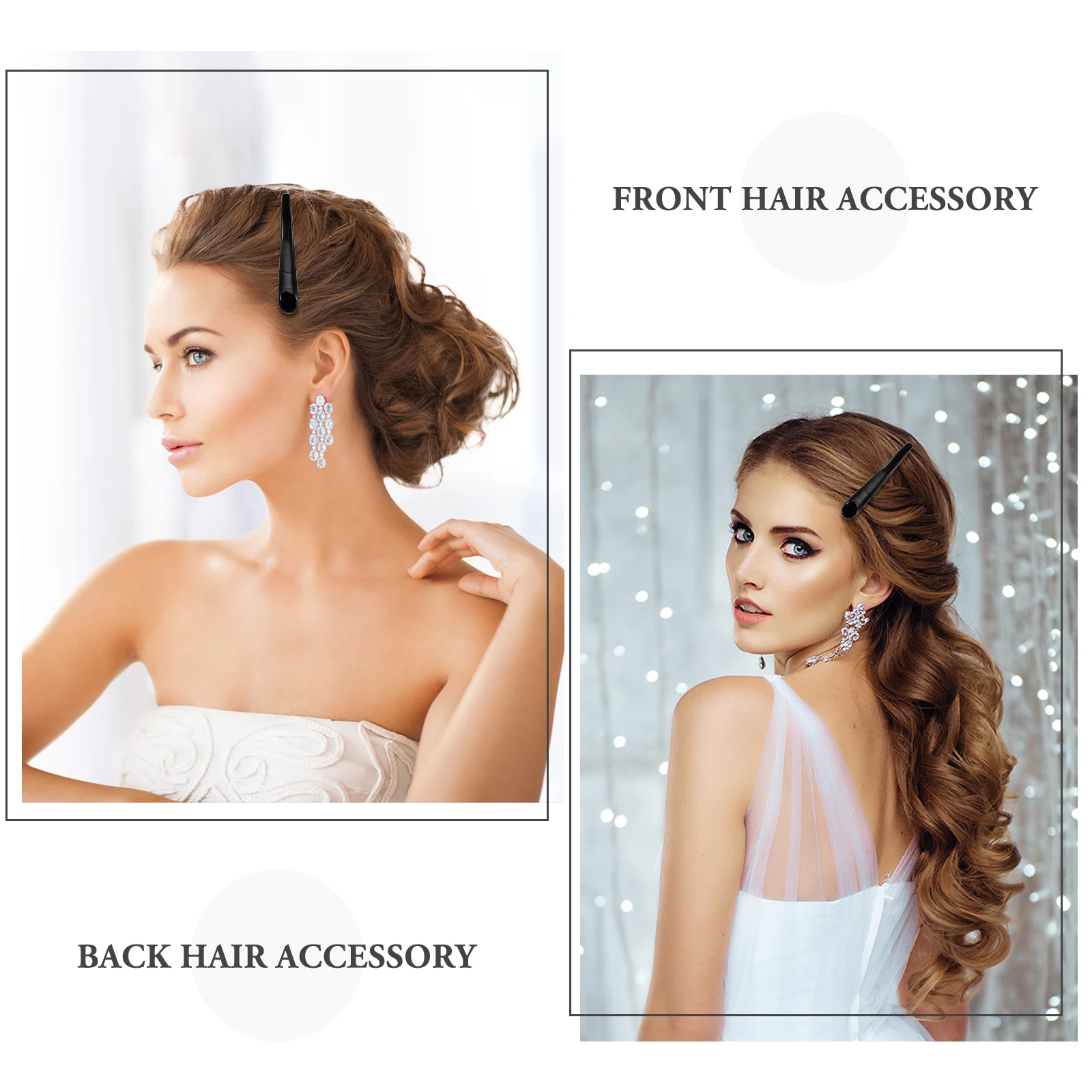 

12 Pcs Retro Headdress Clip Exquisite Hair Clips for Women Barrettes Fashion Pins Acrylic Girls