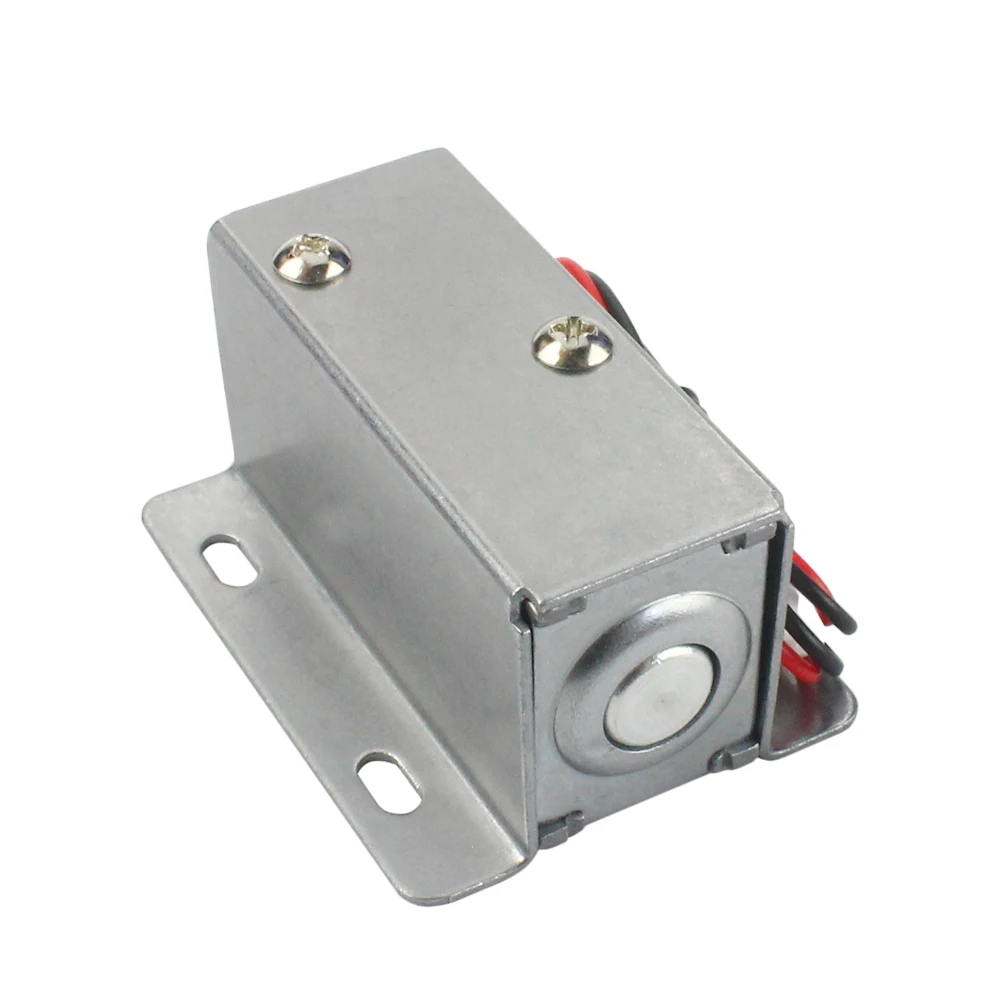 Small DC12v24v electronic bolt lock mini electromagnetic lock normally open type electric control lock door lock electric lock