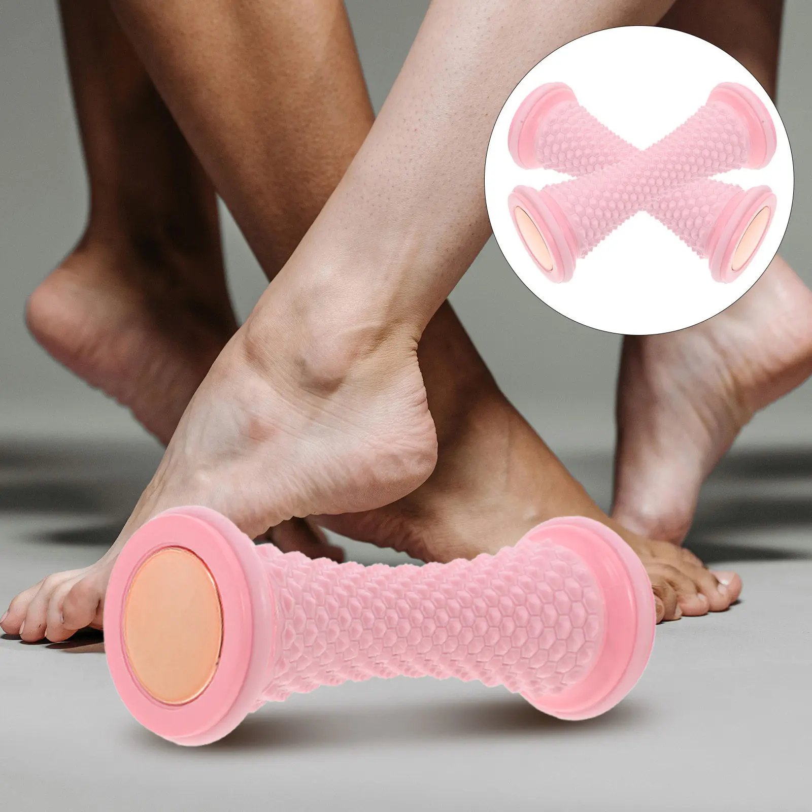 

2Pcs Foot Massager Roller Portable Muscle Massage Tool for Heel and Arch Relief Plantar Fasciitis Support Daily Foot Care