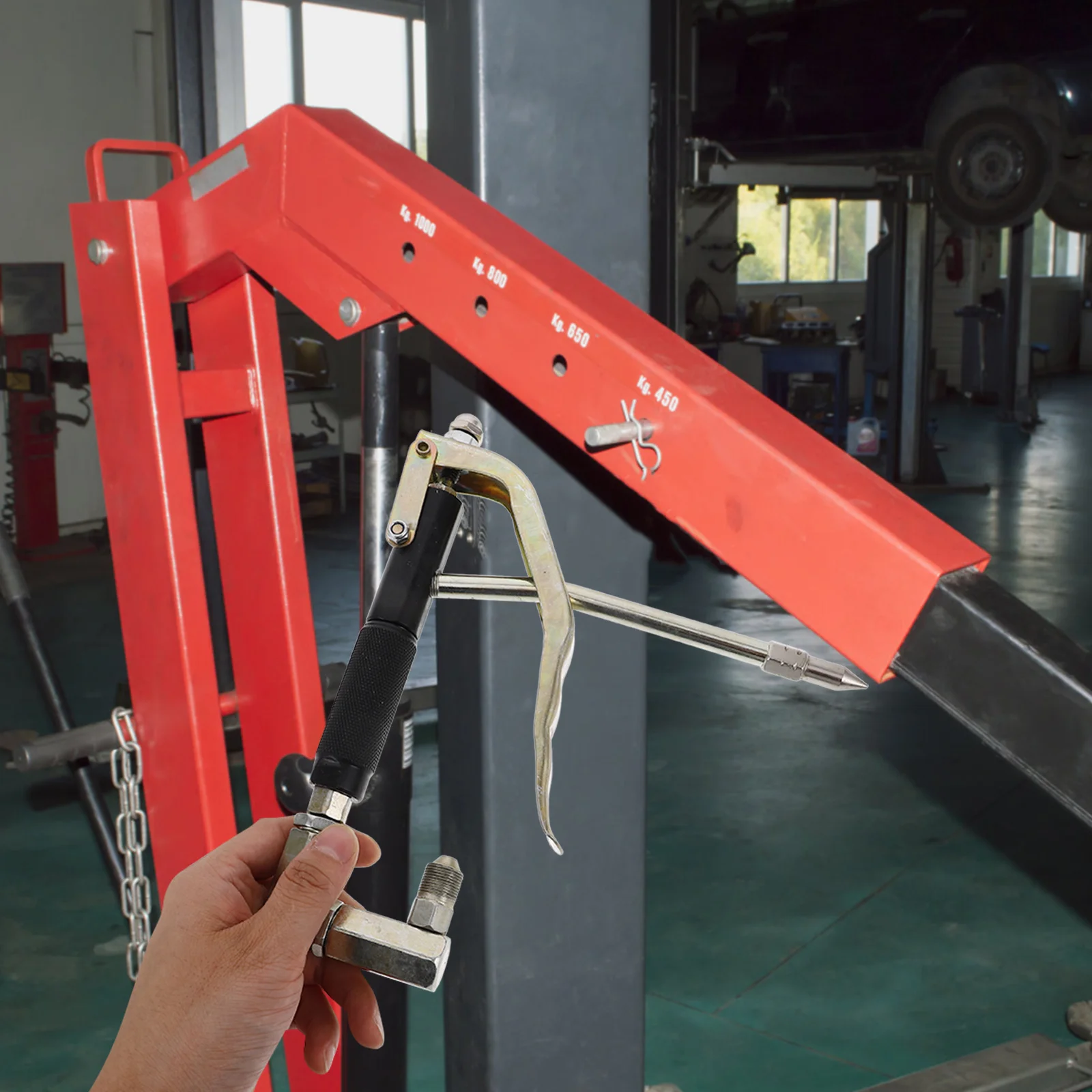 

Universal Steel Grease Filling Nozzle Head Locking Clamp Type High Pressure Quick Release Grease Replacement Fitting for Car