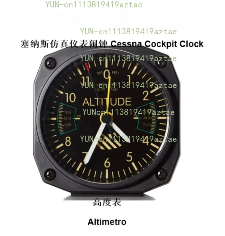 Aviation Clock Aircraft Instrument Simulation Alarm Retro Industrial Style Decorative Desk Clock Creative Gift