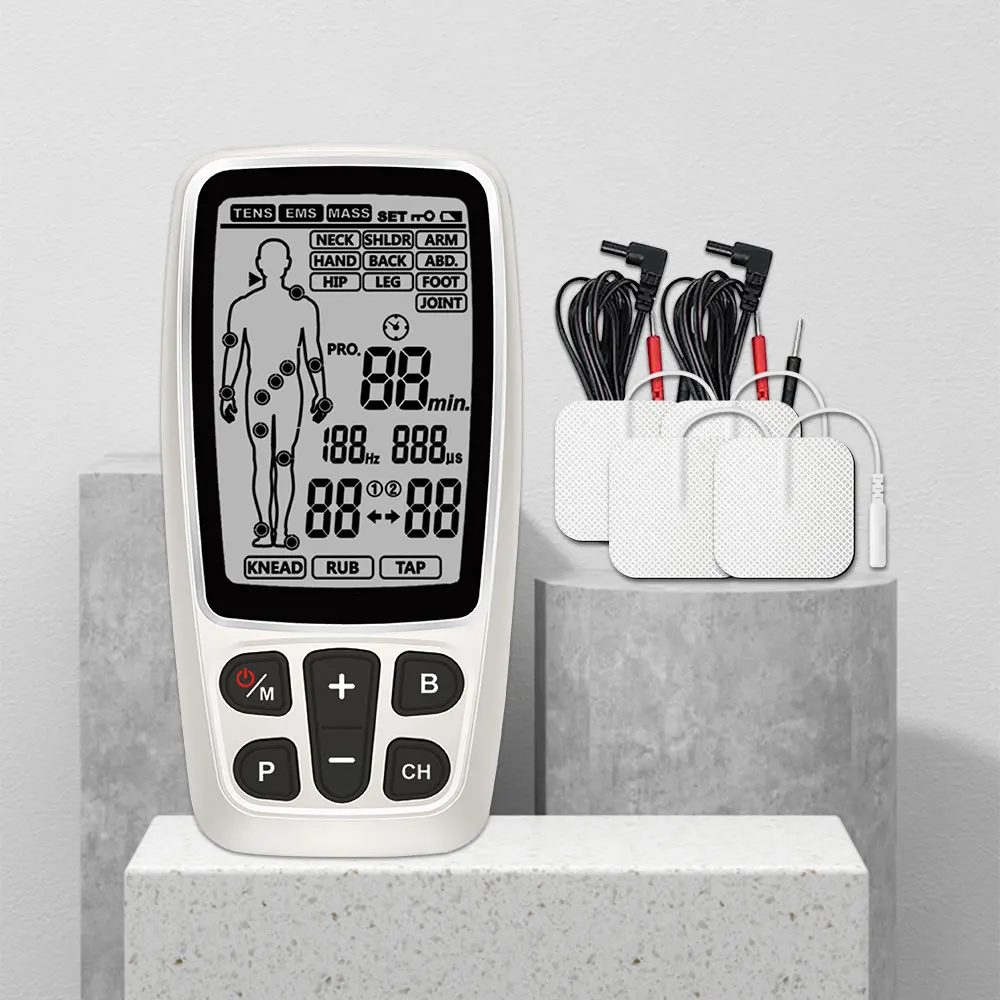 

Электрический массажер для шеи и спины Health Tens: цифровой терапевтический аппарат для массажа и электронной импульсной стимуляции всего тела