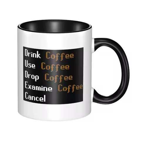 Runescape Classic Mug Funny Ceramic Coffee Cups Tea Mugs Milk Cup Drinkware Gift for Woman Man