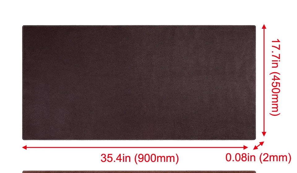 100% Genuine Leather Office Computer Table Mat Desk Study Desk Mat Large Mouse Pad Solid Color Desk Gaming Mice Pad For Laptop