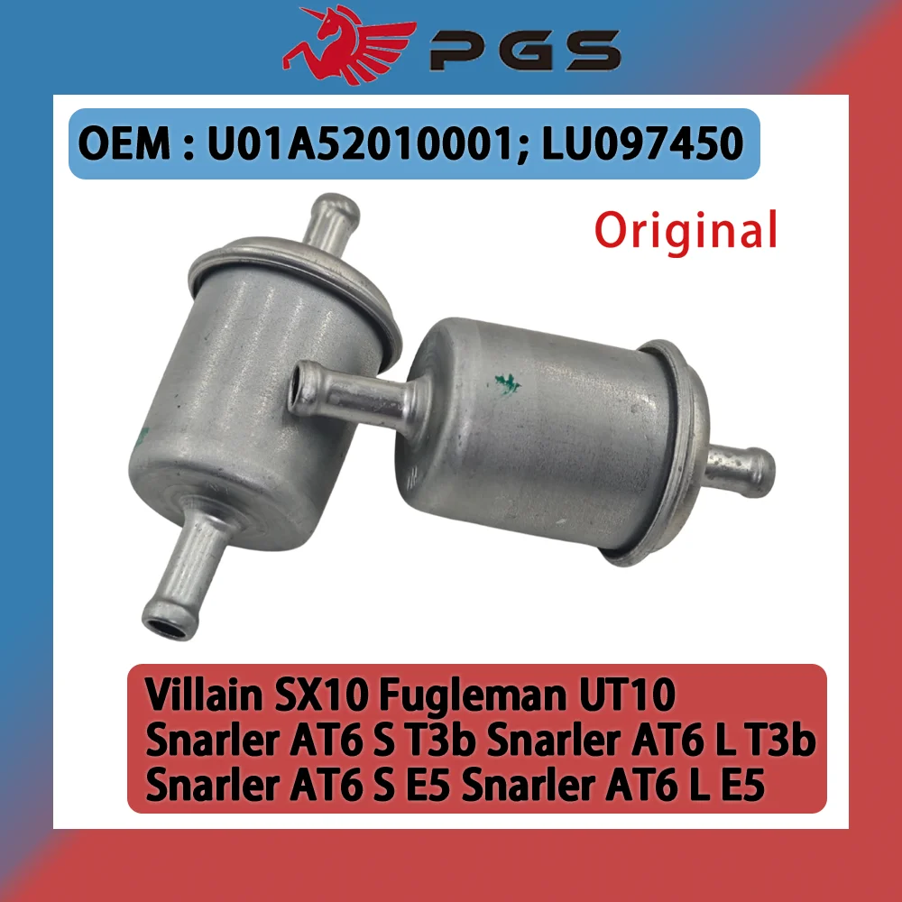 2PCS Original Fuel Filter For SGW 570 Snarler AT6 S/L T3b E5 Villain SX10 Fugleman UT10 U01A52010001