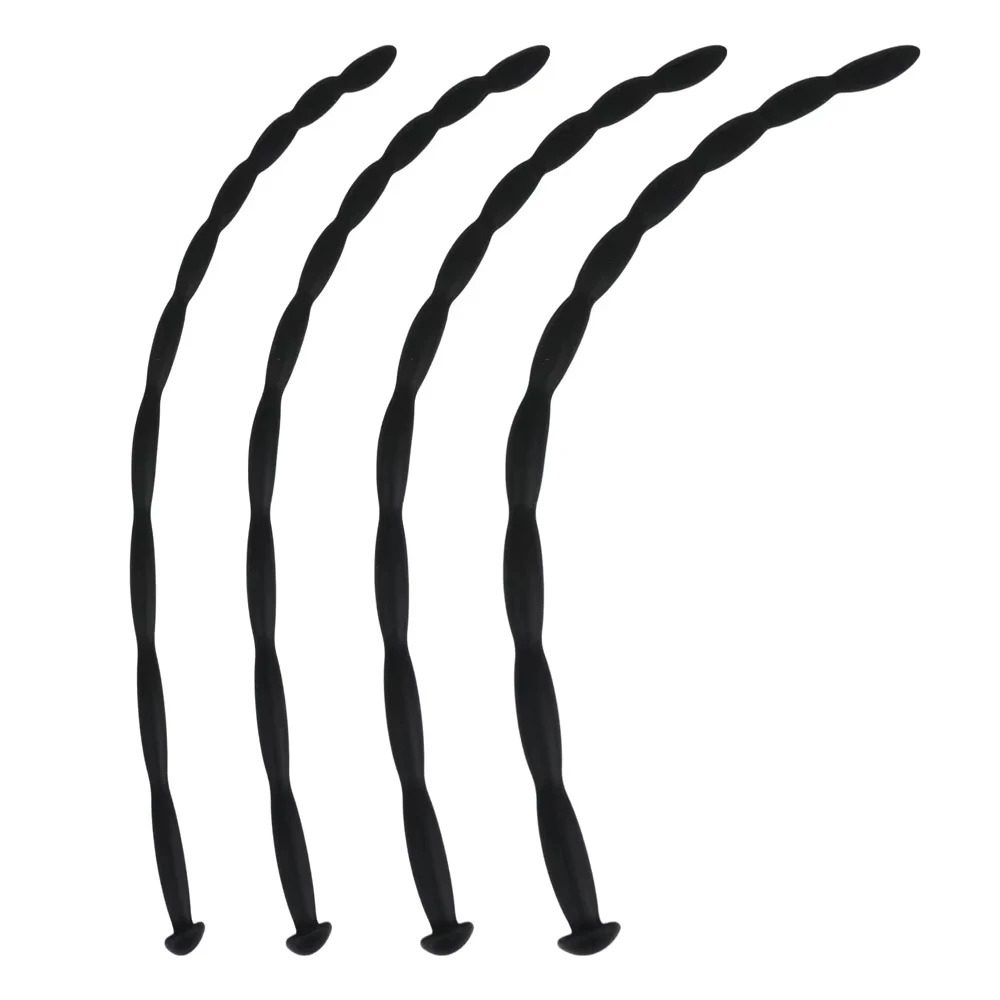 5 Sizes Silicone Vibrating Urethral Sound for Intense Stimulation, Electric Prostate Massager Toy, Soft & Flexible Beaded Design