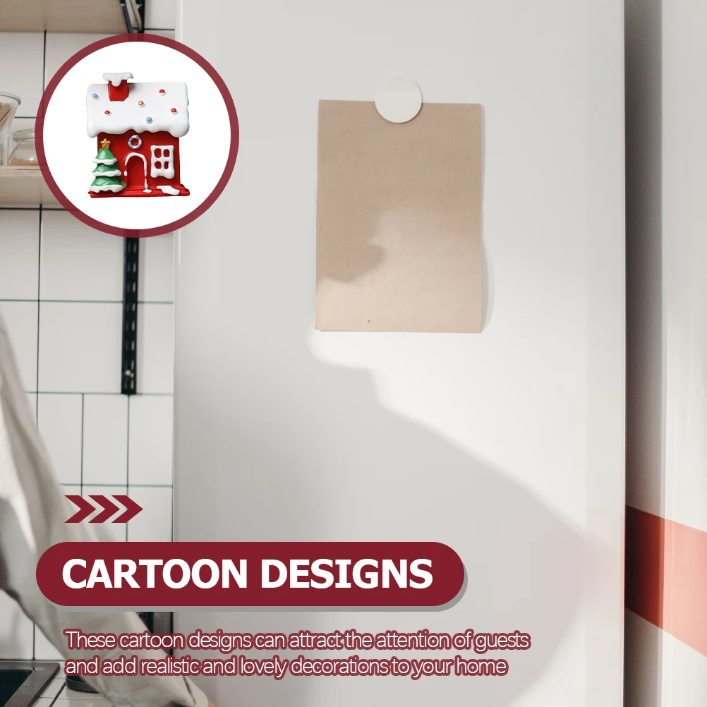 

Gingerbread Christmas Refrigerator Magnets Resin Cute Fridge Decorations Magnetic Xmas Gift for Home Fridge Magnet Gifts