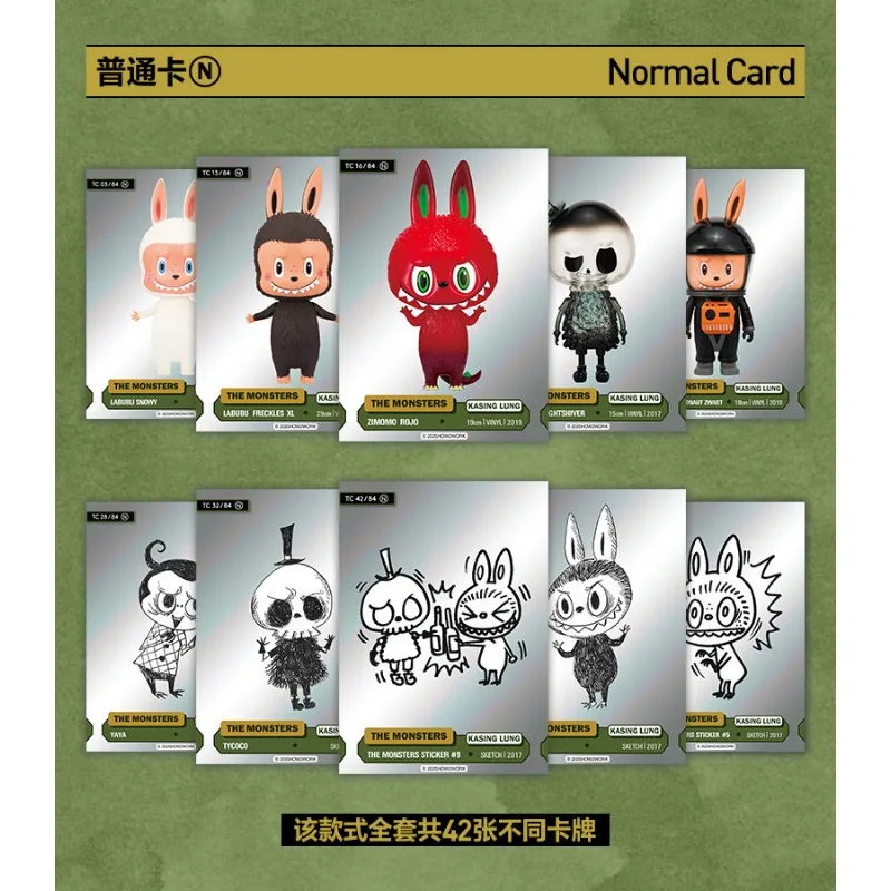 Коллекционная карточная игра POPMART HOW2WORK CTC THE MONSTERS Series Vol.3: 60 карт, ультраредкие (UR) карты с подписями художников, скетчи, игрушка-сувенир