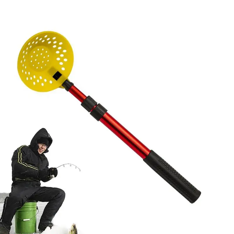 Ice Fishing Gear Stretchable Ice Fishing Scooper Fishing Shovel Sturdy Comfortable Grip Ice Fishing Scoop For Family Friends