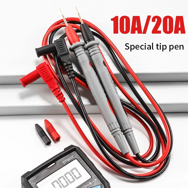 

Digital Multimeter Probe Test Leads 1000V 10A/20A Universal Needle Tip Multi Meter Tester Lead Probe Wire Pen Cable
