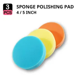 3PCS 3/4/5 Inch Car Polishing Kit Polishing Pad Car Beauty Waxing Sponge Disk Wool Wheel for Auto Body Paint Care Polishing Tool