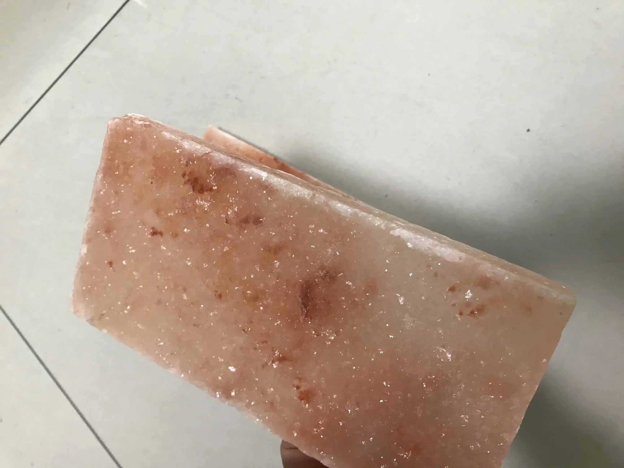 about 20X10X2cm 1 pcs Sweat steaming room material Himalayan Crystal Salt brick