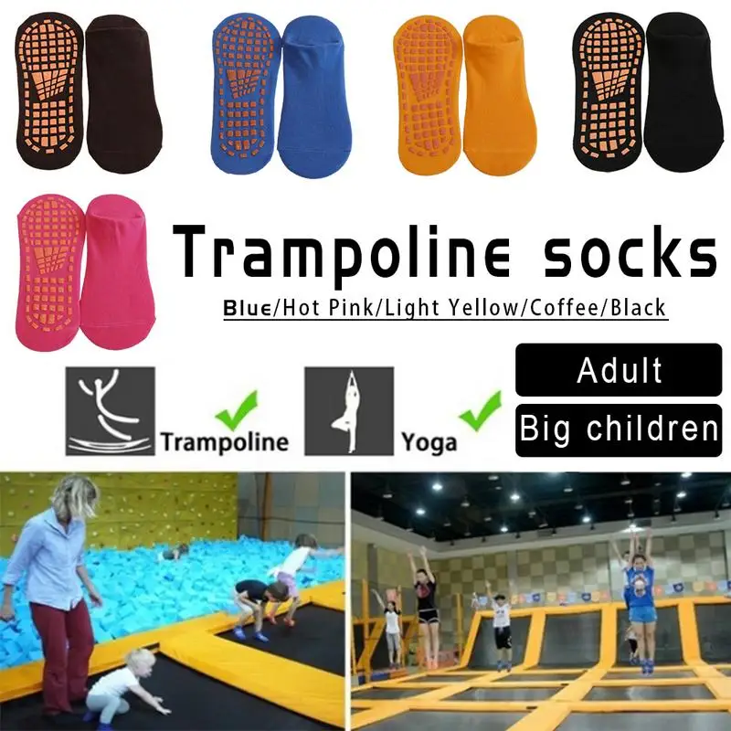 Fashion Socks Boys And Girls Anti Slip Cotton Trampoline Socks Soccer Football Sports Socks Non-slip Floor Socks Funny Socks