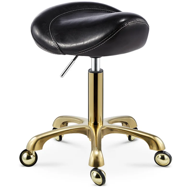 Rotating Lift Stool Sliding Styling Barber Store Office Chair Adjustable Height Hairdresser Nail Stool Home Haircutting Chair