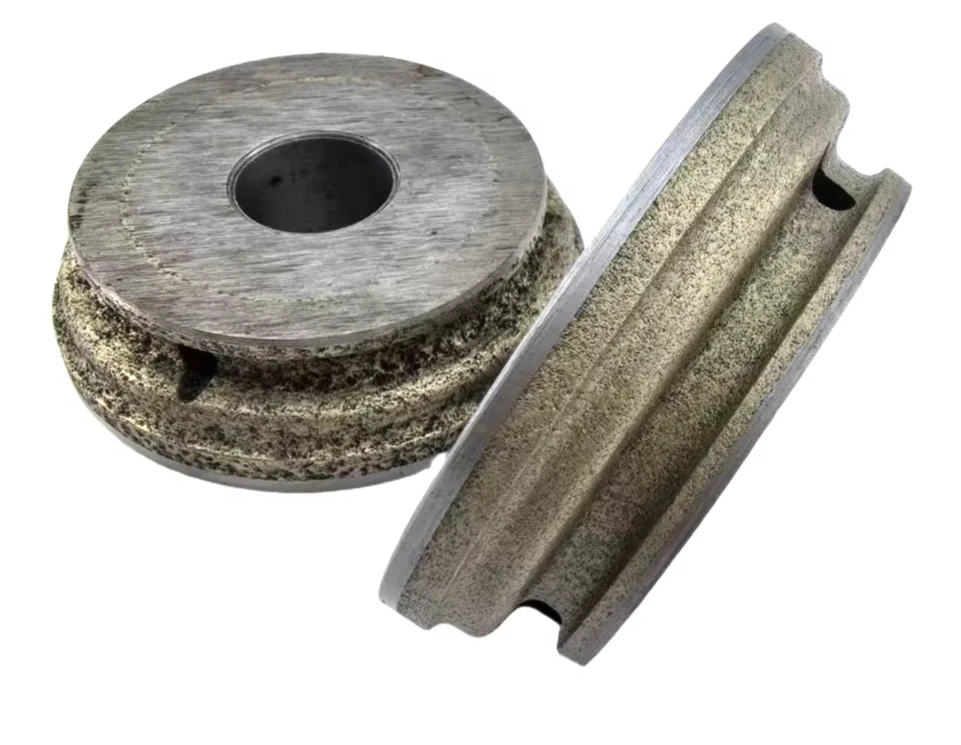Sintered Diamond Grinding Wheel 80mm Step Type for Aquarium Glass Edging