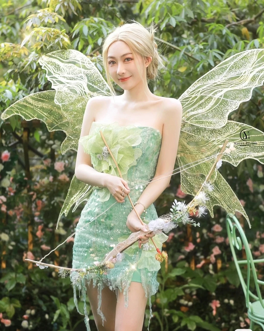 Подиумное шоу эльфа, фотовыступление, крылья бабочки, день рождения феи, индивидуальный детский реквизит для студийной фотографии