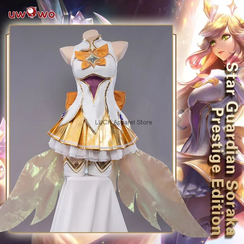 

UWOWO Soraka Cosplay Costume Game League Of Legends Star Guardian Soraka Prestige Edition Cosplay Outfits