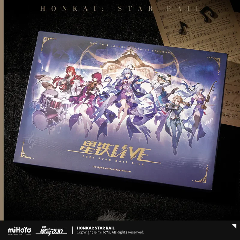miHoYo Game Offizielle 2024 Honkai Star Rail LIVE-Serie Gedenk-Geschenkbox Robin Aventurin Acryl-Schallplatten-Anime-Displaybox