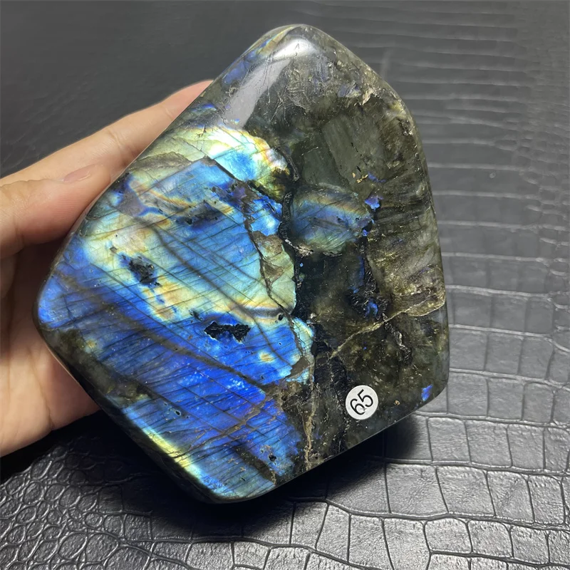 

1530g Highest Quality Natural Blue Colorful Purple Labradorite Freeform Crystal Healing Stone for Home Decor Spiritual Luck