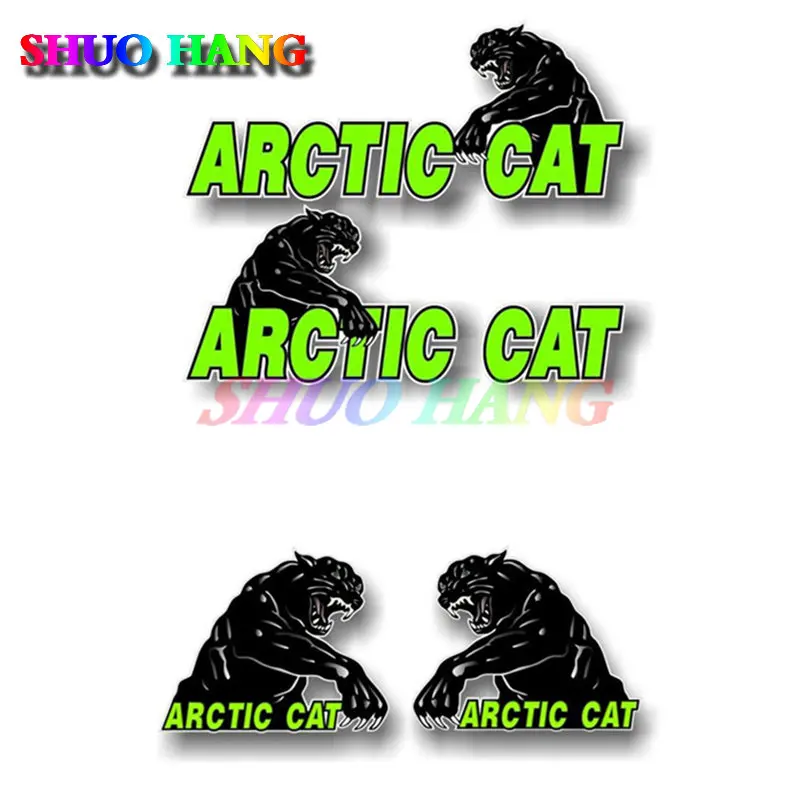 Arctic Cat Bad Kitty SWIPING Vinyl Pattern Stickers Snow Trailer Ski Cowboy Decal Motorcycle Racing Laptop Camping Surfboard