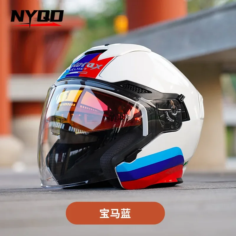 MOTORAX Motorcycle Helmet Riding Summer Half Helmet Bluetooth Slot Personalized Dual Environment FilmCapacete de moto오토바이 라이딩 투구