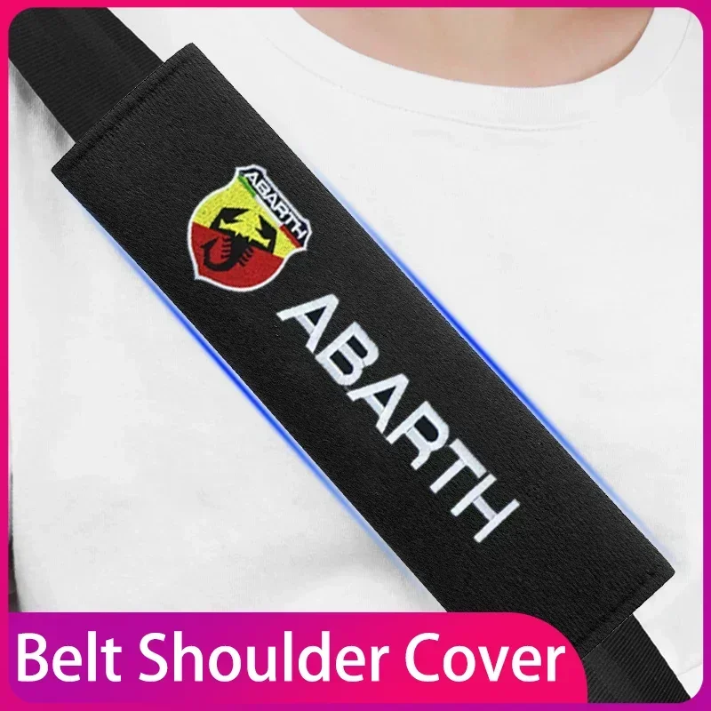 

Car Seat Belt Cover styled Cotton Safety Shoulder Protector For Abbas Abarth Punto 124/125/500 Stilo Ducato Car Accessories