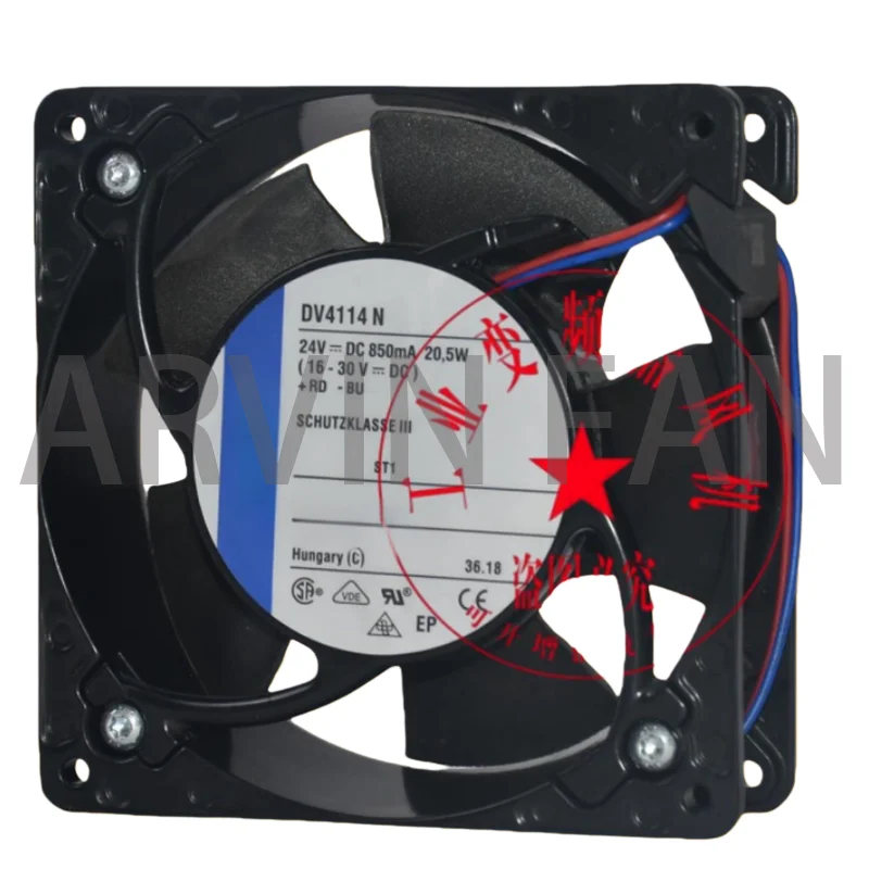 พัดลมอินเวอร์เตอร์แบบสามสาย รุ่นใหม่ DV4114N 24V 20.5W 12038