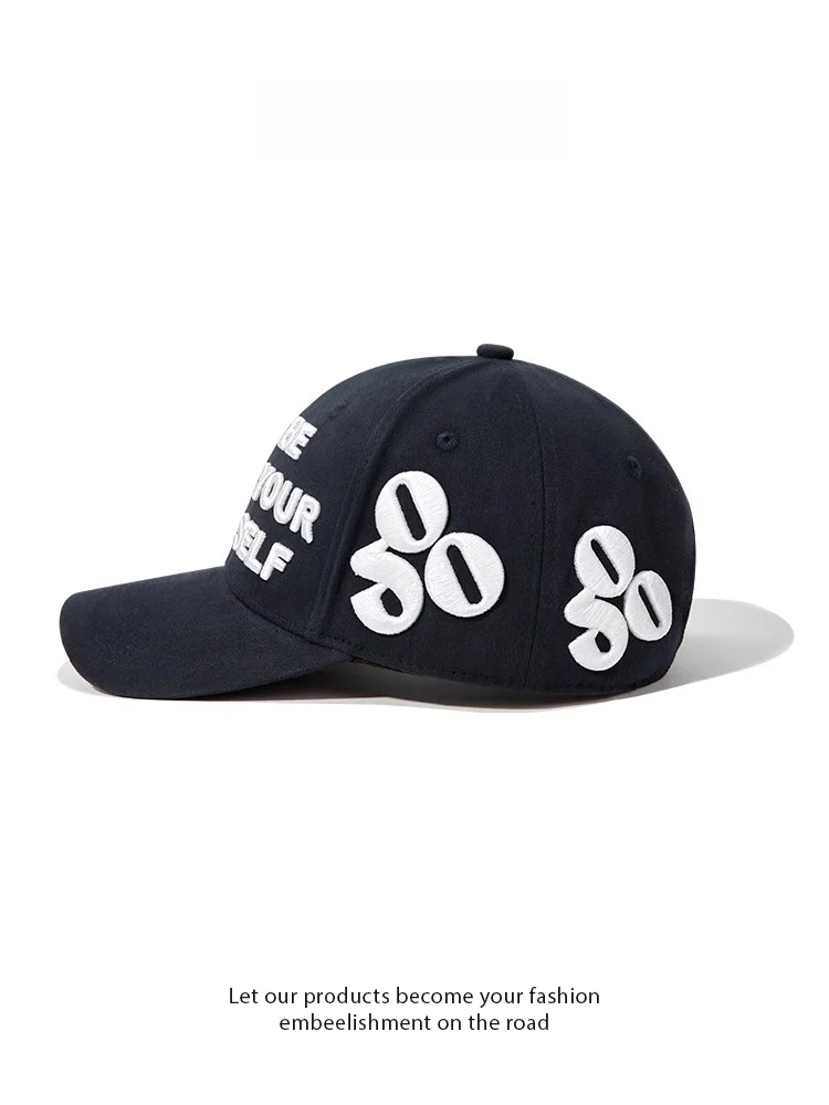 stylish-streetwear-baseball-cap-women's-embroidered-letter-3d-adjustable-cotton-sunshade-fashionable-versatile-duckbill-cap