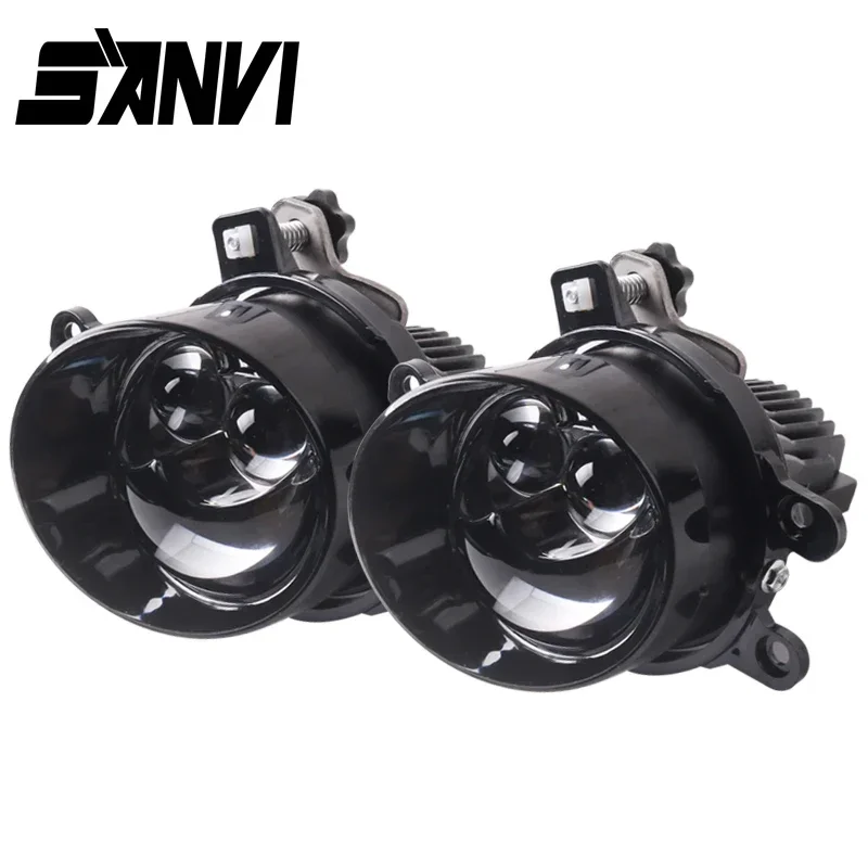 

SANVI 3 inch Car Bi LED Projector Lens Fog Light 12V 106W 5500K 15773LUX Double Direct Hi/Lo Beam Lamp For Toyota Camry Corolla