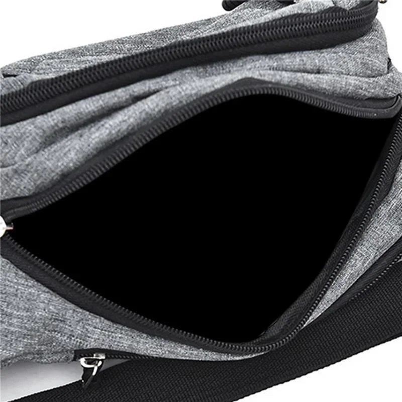 Fashion Unisex Chest Waist Bag Shoulder Bag Oxford Waterproof Unisex Fanny Pack Pouch Hip Belt Bag Travel Purse