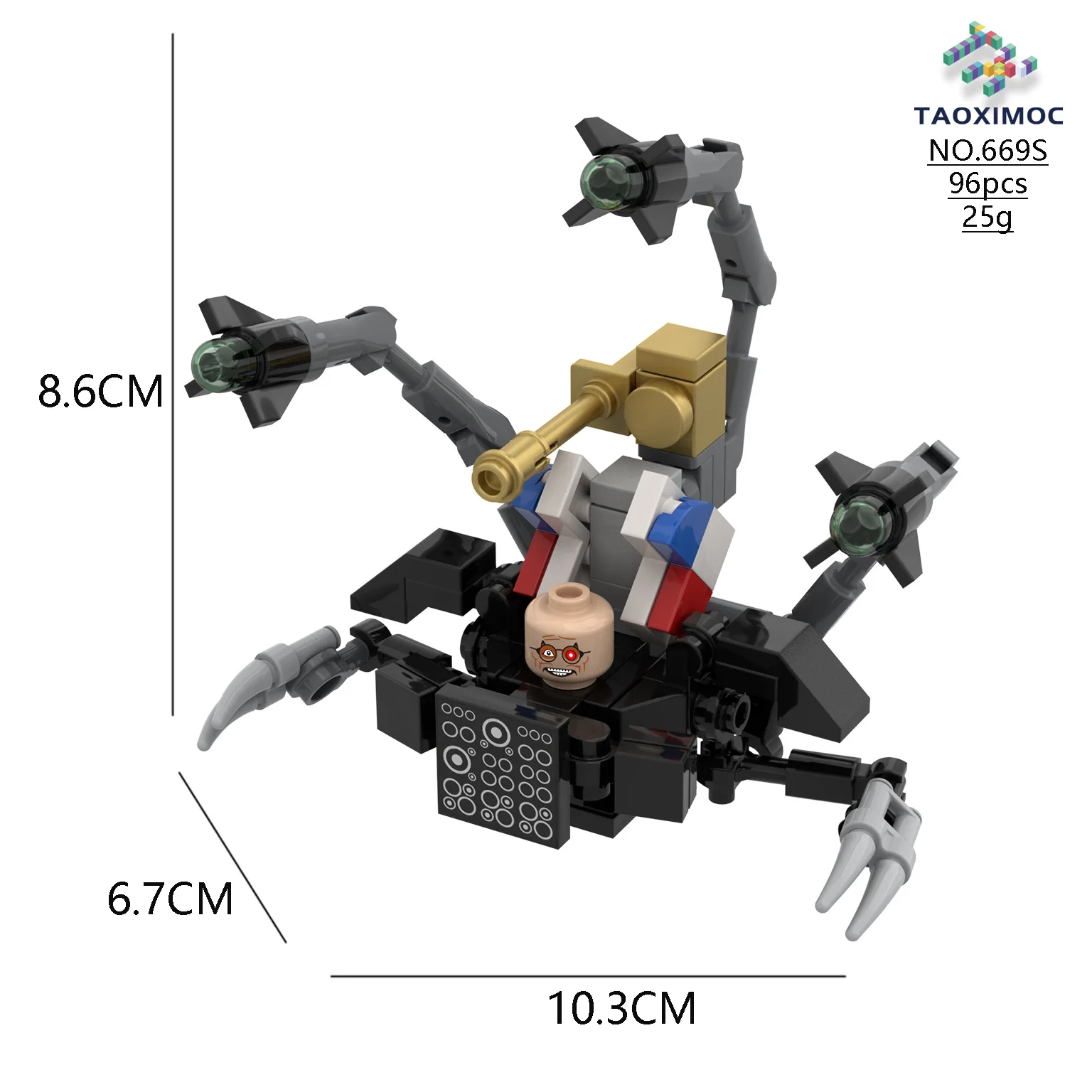 4 ซม.Skibidi ห้องน้ํา Man MINI Figure Monitor Building Blocks กล้อง Man ของเล่นเด็กวันเกิดคริสต์มาสของขวัญ