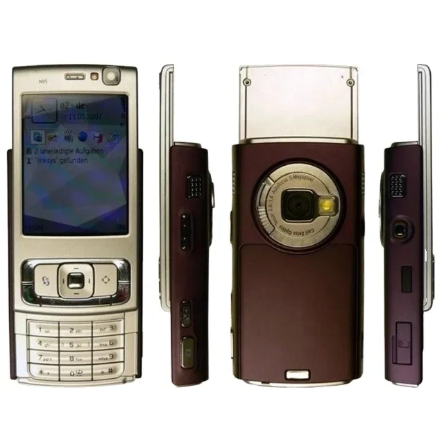 Original Unlocked Slide GSM Cheap Slide Mobile Cell Phone N95 For Nok GPS WIFI Camera On Sale