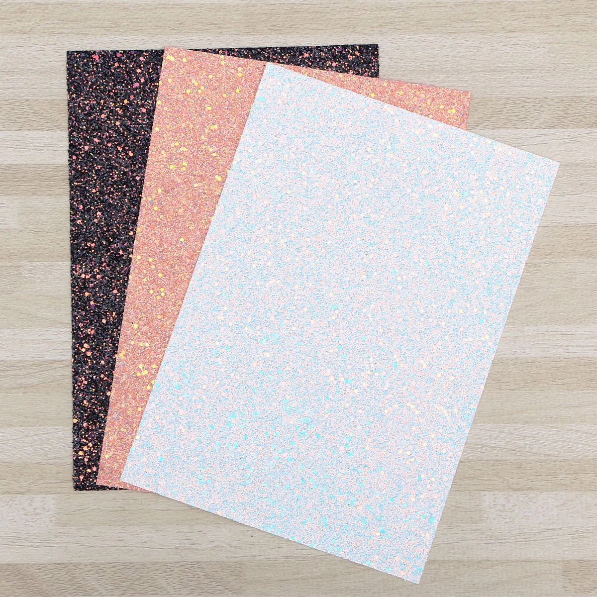 

3 Pcs Glitter Fabric Sheets 7 87x11 8 Shiny PVC Leatherette DIY Craft Material for Christmas Decorations Storage Box Purse